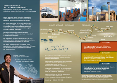 Seidenstrasse, Wohnmobiltour,Spezialtour in die Mongolei